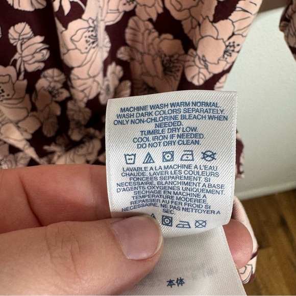 Lands’ End Floral Pima Cotton Midi Dress Size Xlarge - Picture 6 of 6